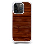 Seamless Wooden Planks Brown Wooden Background iPhone 14 Pro TPU UV Print Case Front