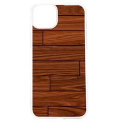 Seamless Wooden Planks Brown Wooden Background Iphone 15 Tpu Uv Print Case by kyorashop23