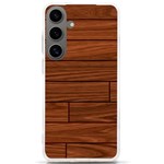 Seamless Wooden Planks Brown Wooden Background Samsung Galaxy S24 Ultra 6.9 Inch TPU UV Case Front