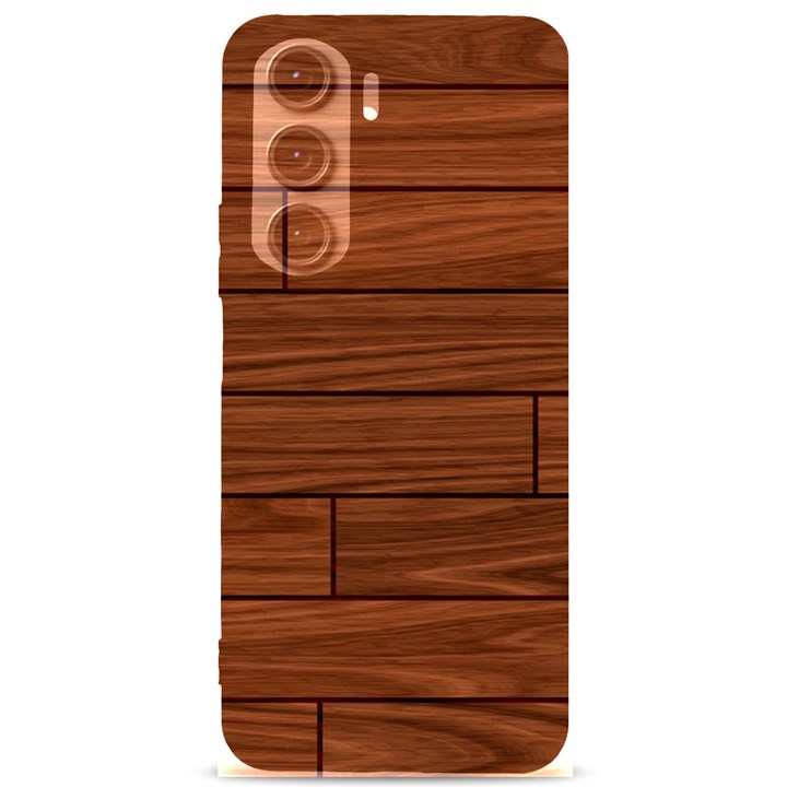 Seamless Wooden Planks Brown Wooden Background Samsung Galaxy S24 Plus 6.7 Inch Black TPU UV Case