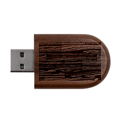 Seamless Wooden Planks Brown Wooden Background Wood Oval Usb Flash Drive by kyorashop23