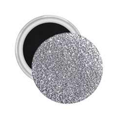 Silver Glitter Texture, Light Creative Background 2 25  Magnets by kyorashop23