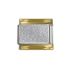 Silver Glitter Texture, Light Creative Background Gold Trim Italian Charm (9mm) by kyorashop23