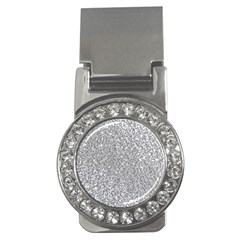 Silver Glitter Texture, Light Creative Background Money Clips (cz)  by kyorashop23