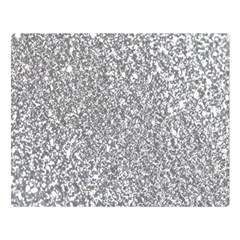 Silver Glitter Texture, Light Creative Background Two Sides Premium Plush Fleece Blanket (large) by kyorashop23