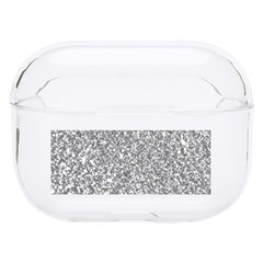 Silver Glitter Texture, Light Creative Background Hard Pc Airpods Pro Case by kyorashop23