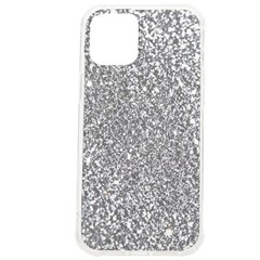 Silver Glitter Texture, Light Creative Background Iphone 12 Pro Max Tpu Uv Print Case by kyorashop23