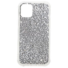 Silver Glitter Texture, Light Creative Background Iphone 12 Mini Tpu Uv Print Case	 by kyorashop23