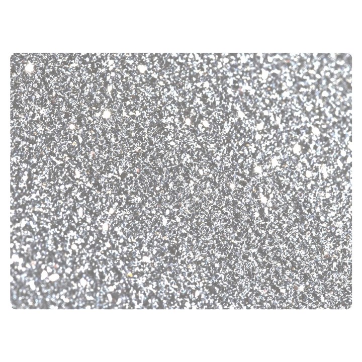 Silver Glitter Texture, Light Creative Background Premium Plush Fleece Blanket (Extra Small)