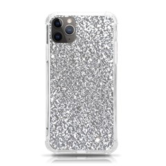 Silver Glitter Texture, Light Creative Background Iphone 11 Pro Max 6 5 Inch Tpu Uv Print Case by kyorashop23