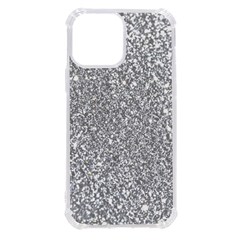 Silver Glitter Texture, Light Creative Background Iphone 13 Pro Max Tpu Uv Print Case by kyorashop23