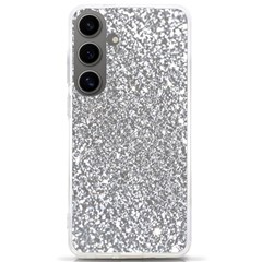 Silver Glitter Texture, Light Creative Background Samsung Galaxy S24 Ultra 6 9 Inch Tpu Uv Case by kyorashop23