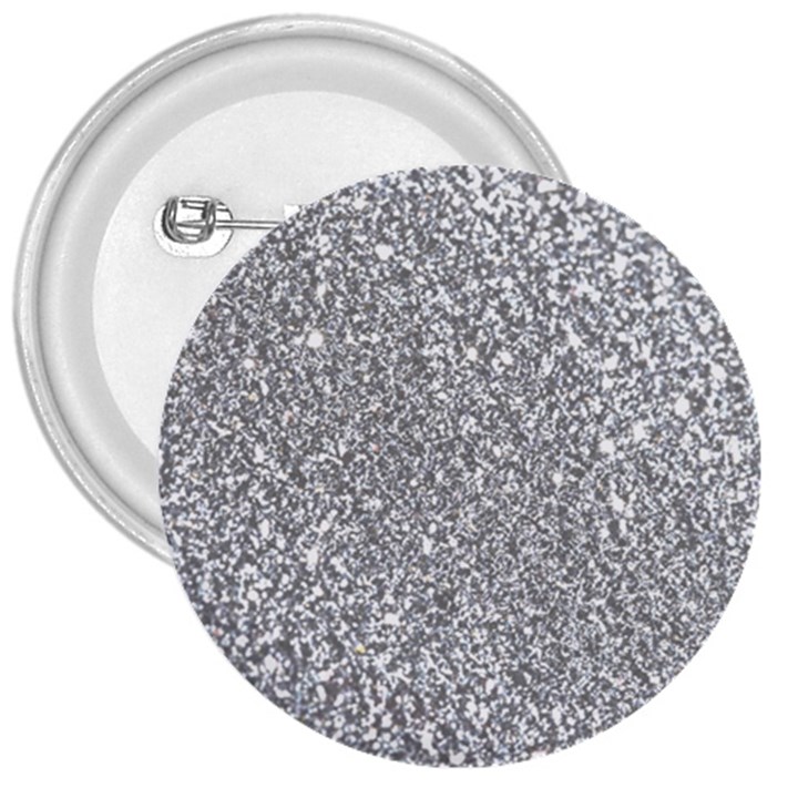 Silver Glitter Texture, Light Creative Background 3  Buttons