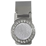 Silver Glitter Texture, Light Creative Background Money Clips (CZ)  Front