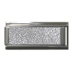 Silver Glitter Texture, Light Creative Background Superlink Italian Charm (9mm) Front