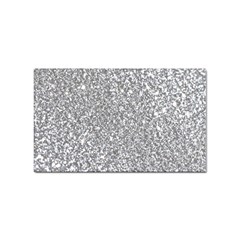 Silver Glitter Texture, Light Creative Background Sticker Rectangular (100 Pack)