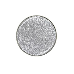 Silver Glitter Texture, Light Creative Background Hat Clip Ball Marker (10 Pack) by kyorashop23