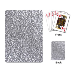 Silver Glitter Texture, Light Creative Background Playing Cards Single Design (rectangle)