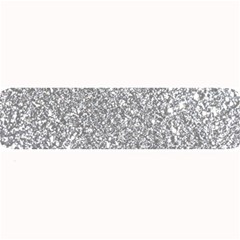 Silver Glitter Texture, Light Creative Background Large Bar Mat by kyorashop23