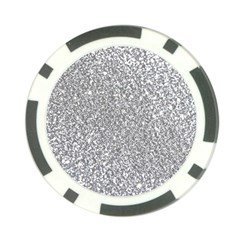 Silver Glitter Texture, Light Creative Background Poker Chip Card Guard (10 Pack) by kyorashop23