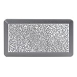 Silver Glitter Texture, Light Creative Background Memory Card Reader (Mini) Front