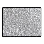 Silver Glitter Texture, Light Creative Background Two Sides Fleece Blanket (Small) 45 x34  Blanket Front