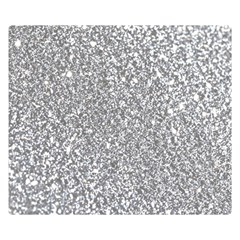 Silver Glitter Texture, Light Creative Background Two Sides Premium Plush Fleece Blanket (kids Size) by kyorashop23