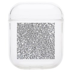 Silver Glitter Texture, Light Creative Background Soft Tpu Airpods 1/2 Case by kyorashop23