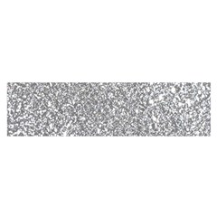 Silver Glitter Texture, Light Creative Background Oblong Satin Scarf (16  X 60 ) by kyorashop23