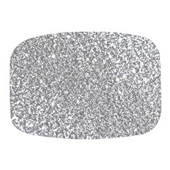 Silver Glitter Texture, Light Creative Background Mini Square Pill Box by kyorashop23