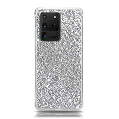 Silver Glitter Texture, Light Creative Background Samsung Galaxy S20 Ultra 6 9 Inch Tpu Uv Case by kyorashop23