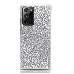 Silver Glitter Texture, Light Creative Background Samsung Galaxy Note 20 Ultra Tpu Uv Case by kyorashop23