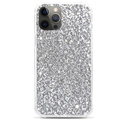 Silver Glitter Texture, Light Creative Background Iphone 12 Pro Max Tpu Uv Print Case by kyorashop23