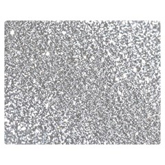 Silver Glitter Texture, Light Creative Background Premium Plush Fleece Blanket (medium) by kyorashop23