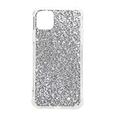 Silver Glitter Texture, Light Creative Background Iphone 11 Pro Max 6 5 Inch Tpu Uv Print Case by kyorashop23