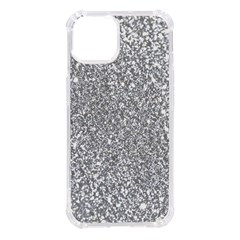 Silver Glitter Texture, Light Creative Background Iphone 14 Tpu Uv Print Case by kyorashop23