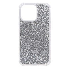 Silver Glitter Texture, Light Creative Background Iphone 13 Pro Tpu Uv Print Case by kyorashop23