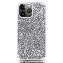 Silver Glitter Texture, Light Creative Background Iphone 13 Pro Max Tpu Uv Print Case by kyorashop23