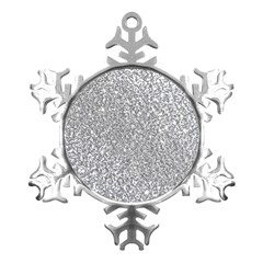 Silver Glitter Texture, Light Creative Background Metal Small Snowflake Ornament by kyorashop23