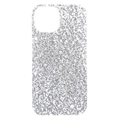 Silver Glitter Texture, Light Creative Background Iphone 15 Black Uv Print Pc Hardshell Case by kyorashop23