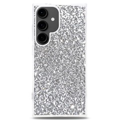 Silver Glitter Texture, Light Creative Background Samsung Galaxy S24 Plus 6 7 Inch Tpu Uv Case by kyorashop23