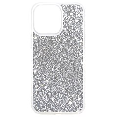 Silver Glitter Texture, Light Creative Background Iphone 15 Pro Max Tpu Uv Print Case