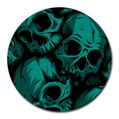 Skulls Round Mousepad by kyorashop23