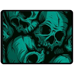 Skulls Two Sides Fleece Blanket (Large)