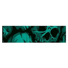 Skulls Oblong Satin Scarf (16  x 60 )