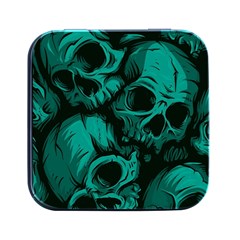 Skulls Square Metal Box (black) by kyorashop23