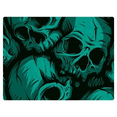 Skulls Two Sides Premium Plush Fleece Blanket (Baby Size)