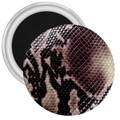 Snake Skin, Reptile Skin, Snake Skin Textures, Brown Snake 3  Magnets by kyorashop23