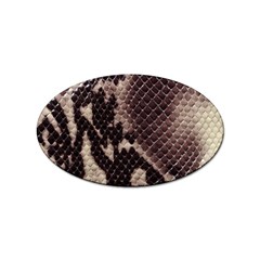 Snake Skin, Reptile Skin, Snake Skin Textures, Brown Snake Sticker Oval (10 Pack) by kyorashop23