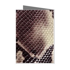 Snake Skin, Reptile Skin, Snake Skin Textures, Brown Snake Mini Greeting Cards (pkg Of 8) by kyorashop23